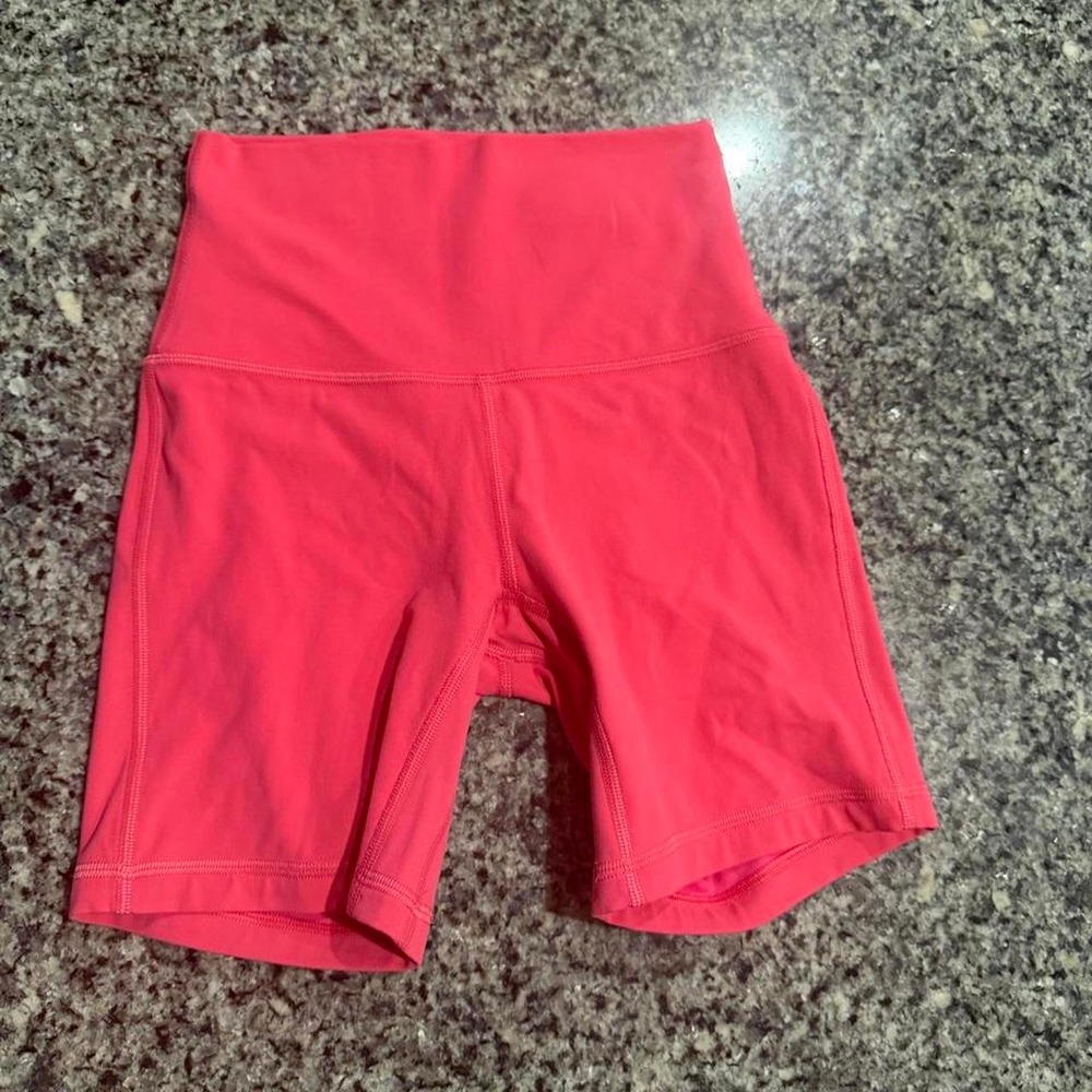 Lululemon Align High-Rise Short 6 Pink Nulu Yoga Athletic Shorts Size 2